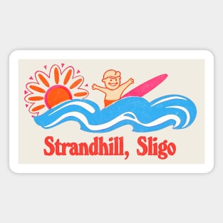 Strandhill, Co Sligo - Irish Retro Surf Gift Design Magnet